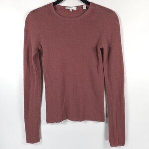 VINCE. 100%‎ WOOL JAPAN🇯🇵ORIGIN YARN Crew Neck LS Knit Top V073278328 Size S/P